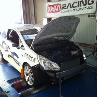 testovanie a kalibrovanie Opel Corsa OPC Rallye Cup v MMRACING chiptuning